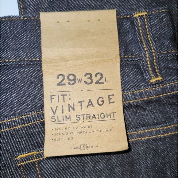NWT J. Crew Vintage Slim Straight Men's Jeans Size 29W 32L - Picture 5 of 6
